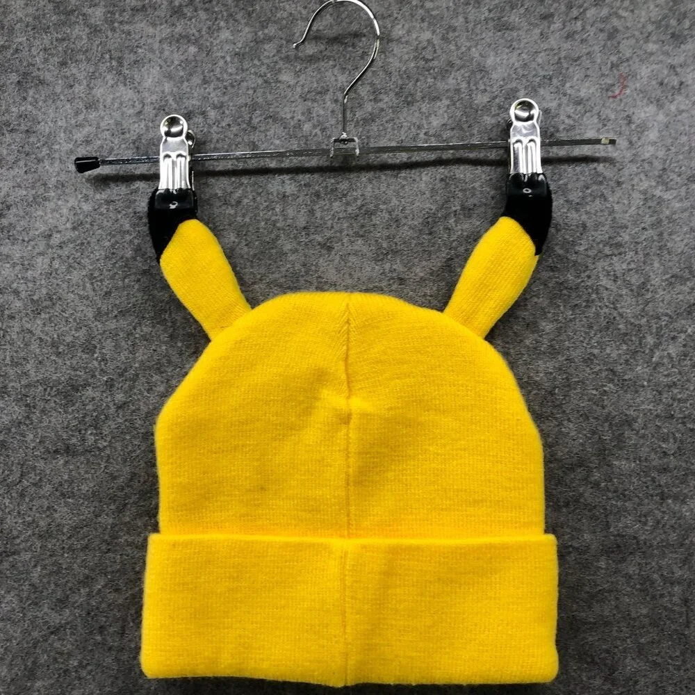 Pokemon‎ Pikachu Beanie Hat Youth Kids One Size (14+) Yellow Knit Winter